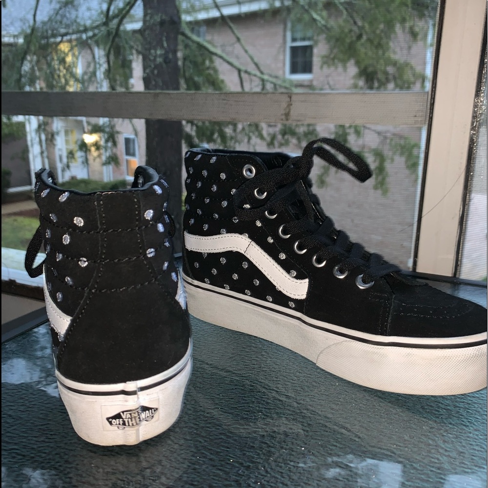 VANS Sk8-Hi Platform 2.0 Dot Womens Shoes- USED